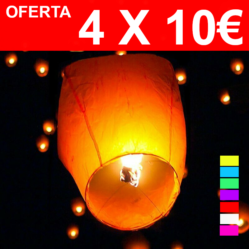 Pack 5 Farolillos Voladores De Corazón Rojo: Ecológicos Para Bodas, San Valentín Y Celebraciones